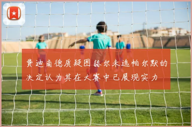 费迪南德质疑图赫尔未选帕尔默的决定认为其在大赛中已展现实力